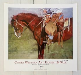 Coors Western Art Exhibit & Sale 20th Anniversary Signed Poster