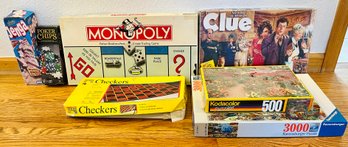 Assortment Of Board Games And Puzzles