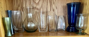 Assortment Of Decorative Glass Vases
