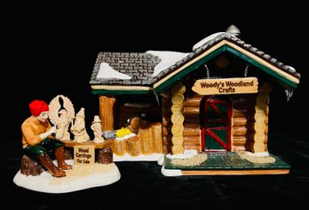 Retired Department 56 Woody's Woodland Crafts Original Snow Village