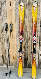 Pair Of Biotech Markers Skis Incl. Ski Poles And DAKINE Protective Case!