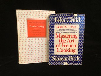 Pair Of Vintage Julia Child Cookbooks, One Of Them Was Copyrighted In 1970