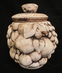 Inarco Style Lidded Fruit Pottery Container