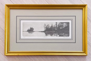 ' Stillwaters ' Signed Etching By Hollis Williford