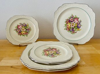 Assortment Of Edwin And Knowles Dinner Plates