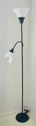 Black Floor Lamp With One Adjustable Head
