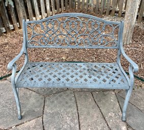 Wrought Iron Outdoor Bench