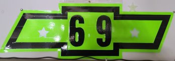 Cardboard Art Of 69 Camaro Symbol