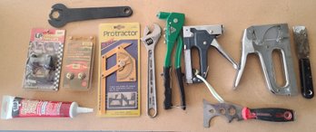 Assortment Of Smalls Tools Including Staple Guns And More