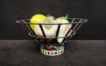 Fruit Basket With Poker Design