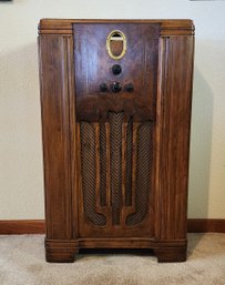 Solid Wooden Radio Console