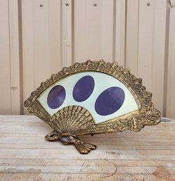 Ornamental Solid Brass Fan Picture Frame