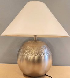 Silver Sphere Table Lamp