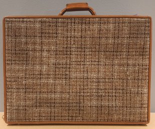 Hartmann Luggage Wool And Leather Suitcase