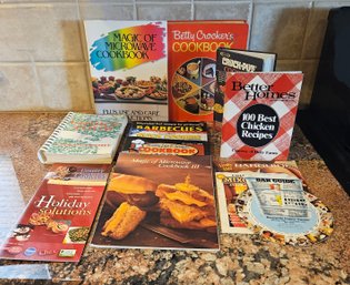 A Collection Of Vintage Cookbooks Including Betty Crockers And More