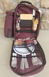 Picnic Time Backpack With Utensils, Glasses, And More Included