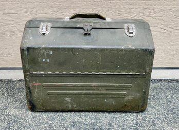 Vintage Tool Box With Variety Of Tools