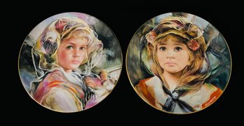 Vintage Royal Doulton Collector Plates Juliana And Angelica