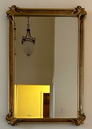 Ornate Gold Gilt Framed Beveled Mirror