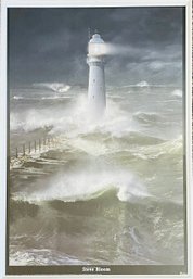 Framed Steve Bloom Lighthouse Poster