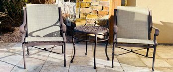 Outdoor Bistro Set With Table And Two Chairs
