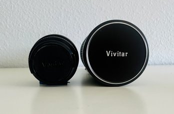 Pair Of Vivitar Camera Lenses