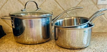 Set Of Stainless Steel Pots And Pans