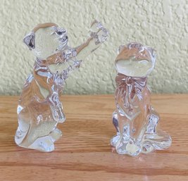Lenox Crystal 2 Pc Cats Figurines