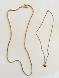 Pair Of Gold Tone Chains