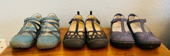 3 Pair Of Ladies Jambu Shoes Size 6 Margo, Tangerine And Bridget