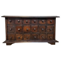 Vintage Wooden Apothecary Cabinet