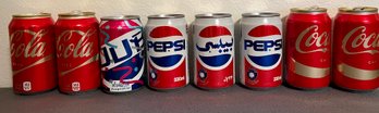 Vintage Pepsi Cans With Coke Cans