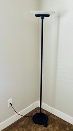 Tall Frosted Glass Floor Lamp