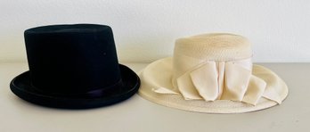 Pair Of Vintage Dress Hats