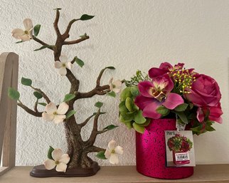 Pier 1 Imports Faux Flowers With A Resin Tree With Flowers