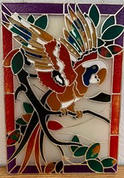 Plastic Parrot Faux Stained Glass