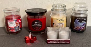 Assortment Of New Candles Including Woodwick And More