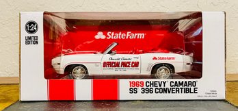 Greenlight 1969 Chevy Camaro SS 396 Convertible Race And Pace 1:24 Scale