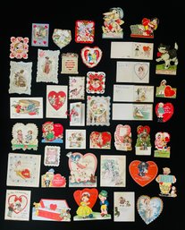 Huge Lot Of Vintage Valentine's Cards