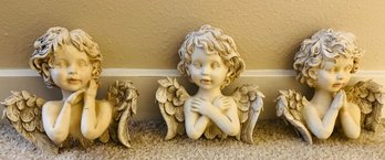 Trio Of Angel Wall Decorations