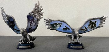 Bradford Exchange Eagles 'midnight Guardians' And 'noble Spirits'