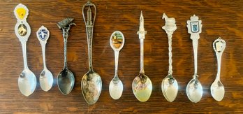 Assortment Of Collectible Souvenir Spoons