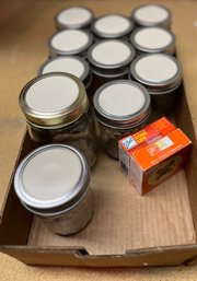 Canning Jars, Mostly Jelly Jars W/ Lids
