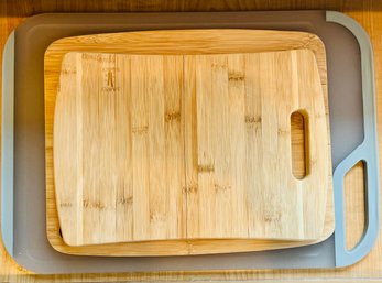 Variety Of Wood And Plastic Cutting Cutting Boards