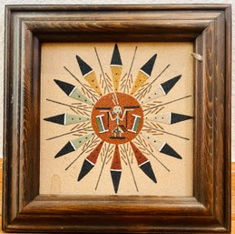Native American Framed Sand Painting