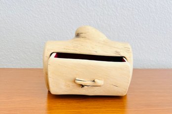 Wooden Log Trinket Box