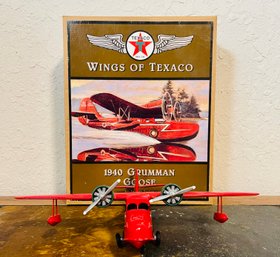 Wings Of Texaco - 4th In The Series - 1940 Grumman Goose Die Cast Model/Coin Bank