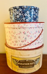 Assortment Of Vintage Hat Boxes And Tins