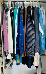 Assortment Of Womens Clothing Incl. Outdoor Jackets, Blazers, And Casual Shorts!