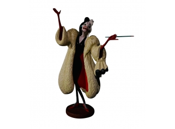 Walt Disney Collector's Society 1995 Members Only Cruella De Vil 'Anita, Daahling!'figurine With Box